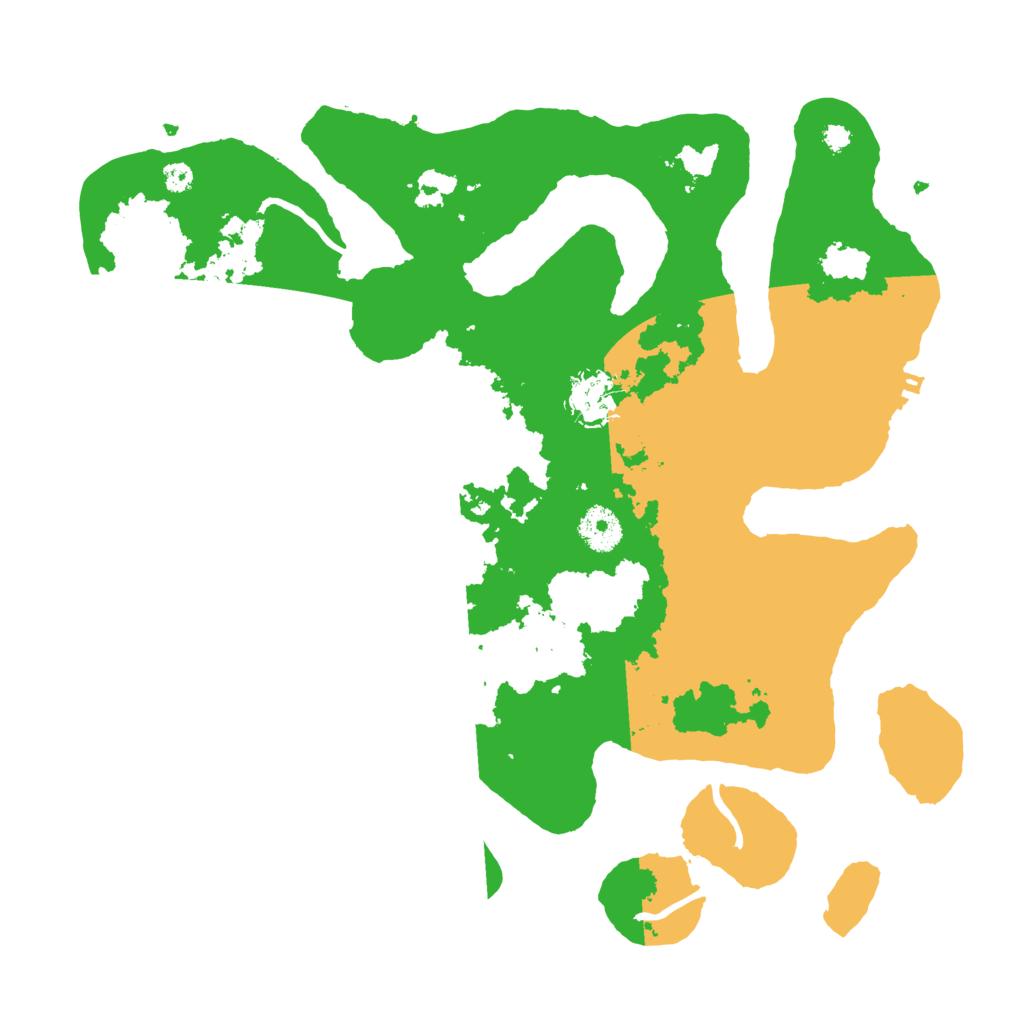 Biome Rust Map: Procedural Map, Size: 3550, Seed: 970991