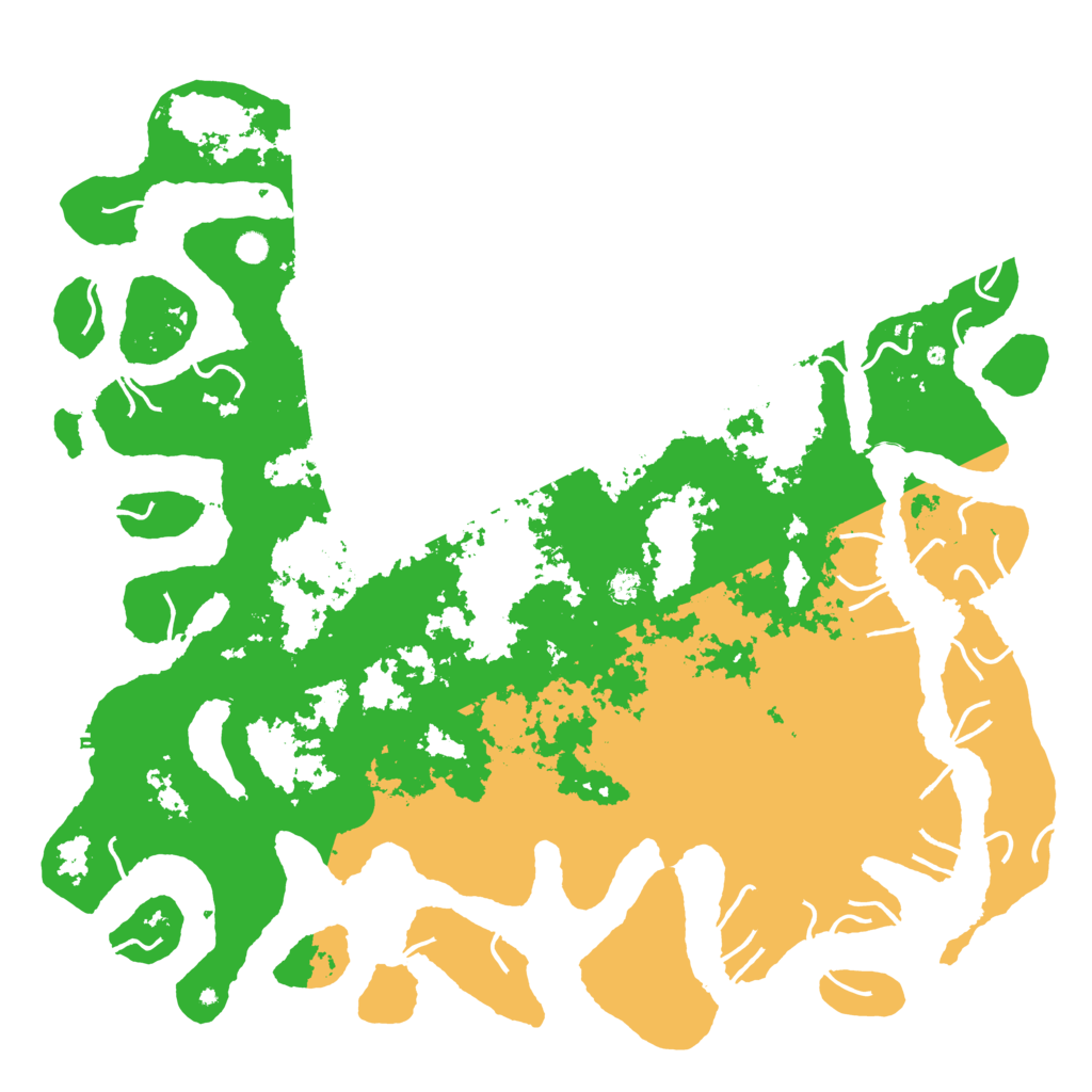 Biome Rust Map: Procedural Map, Size: 6000, Seed: 8253985