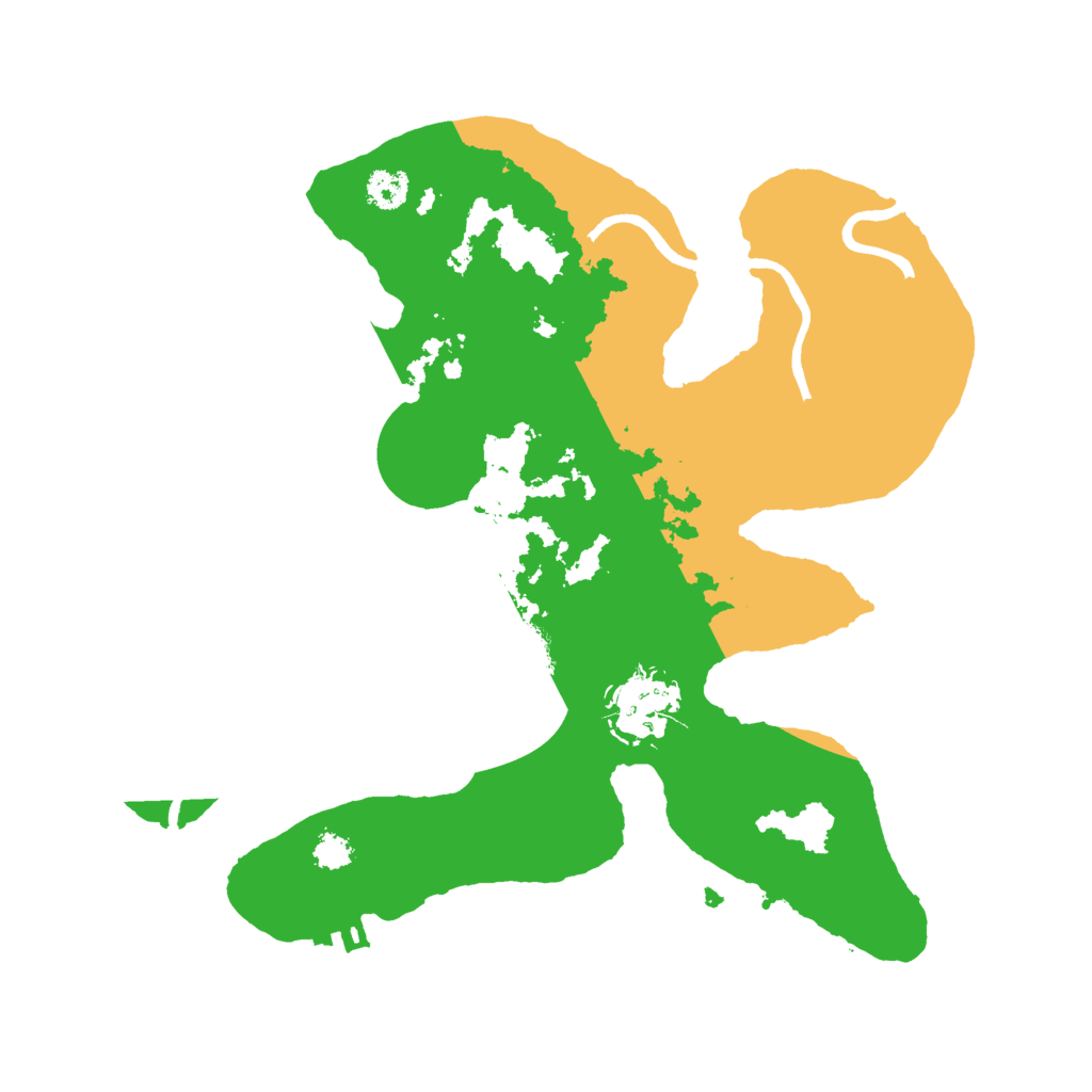 Biome Rust Map: Procedural Map, Size: 2700, Seed: 35643