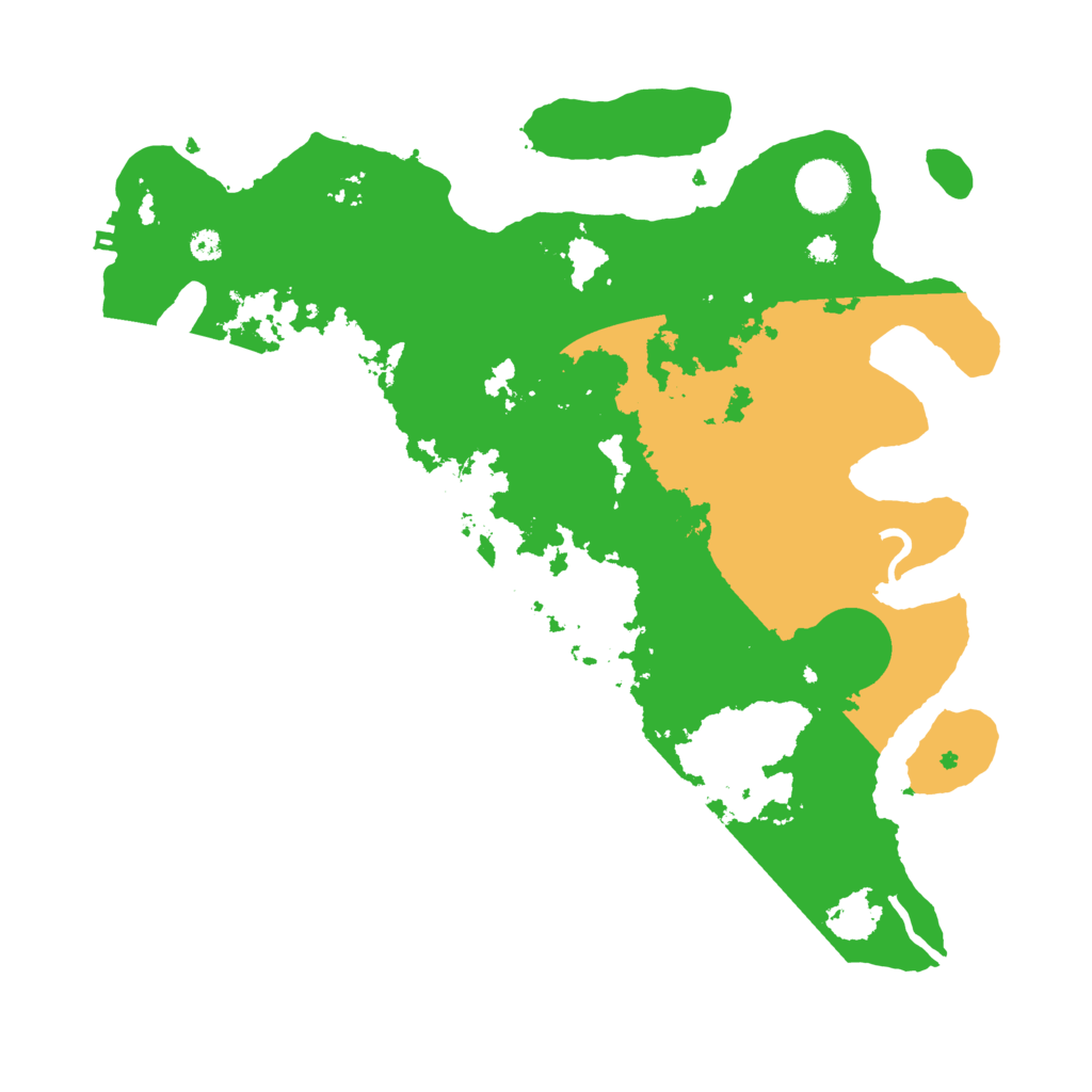 Biome Rust Map: Procedural Map, Size: 3550, Seed: 392593