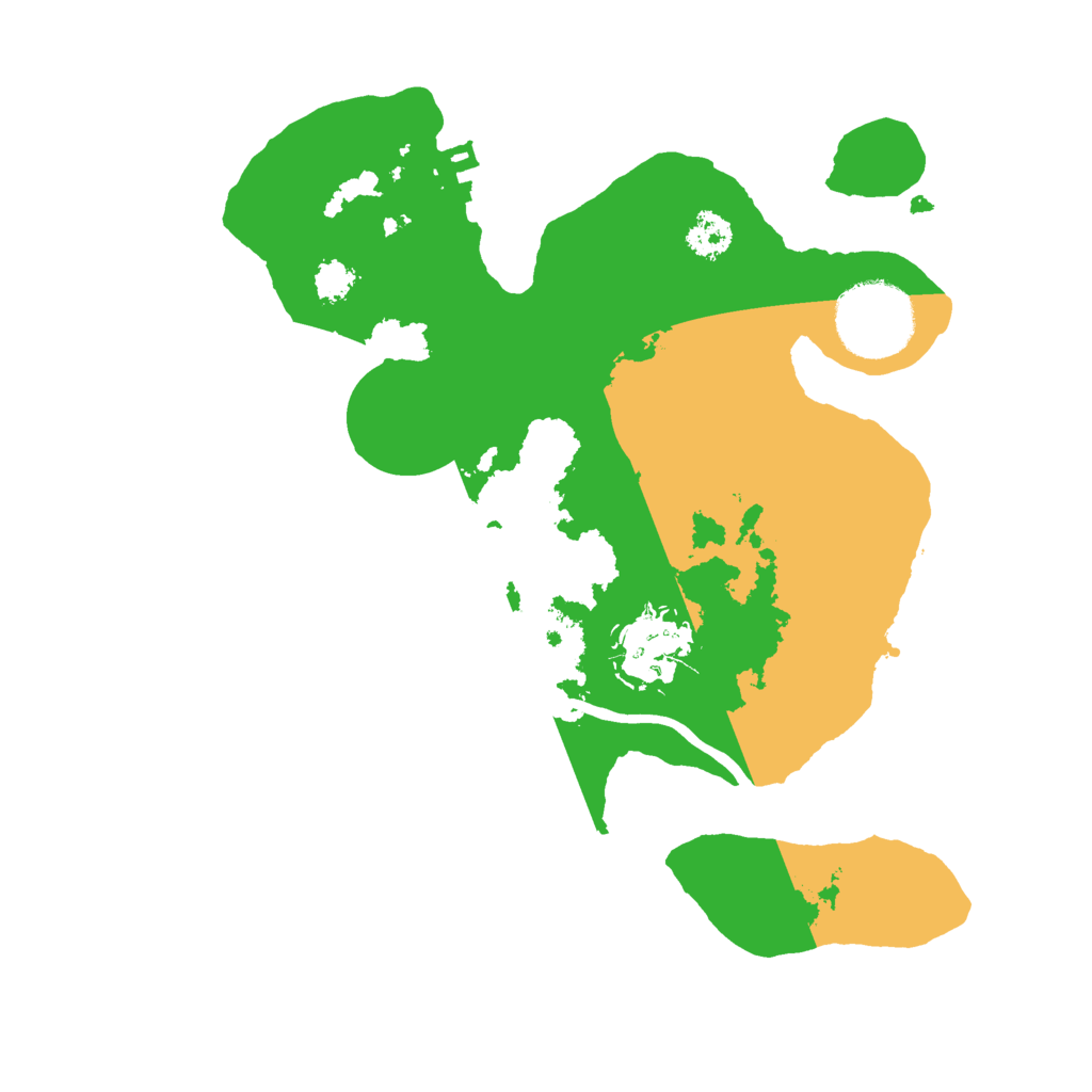 Biome Rust Map: Procedural Map, Size: 2500, Seed: 12315