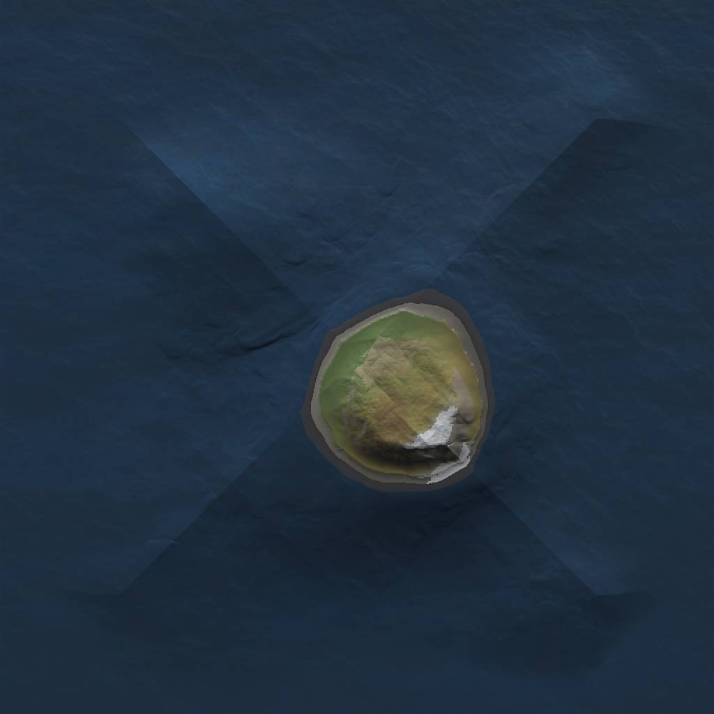 Rust Map: Barren, Size: 1000, Seed: 666, 2 Monuments