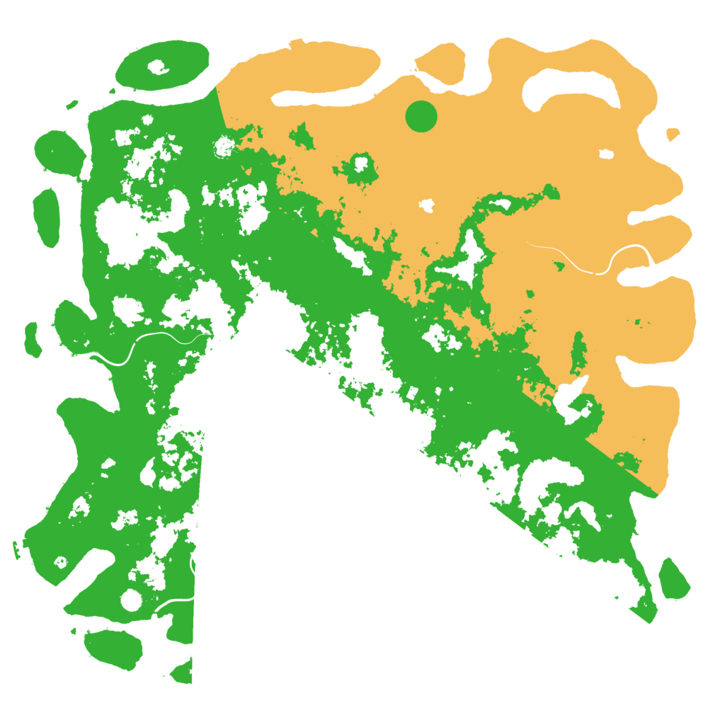 Biome Rust Map: Procedural Map, Size: 6000, Seed: 2068007249