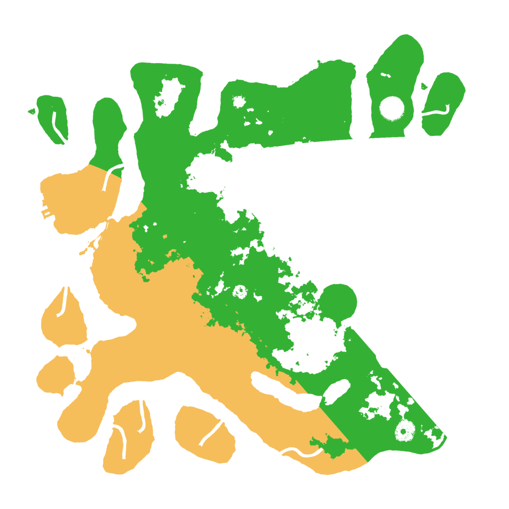 Biome Rust Map: Procedural Map, Size: 3700, Seed: 1670500