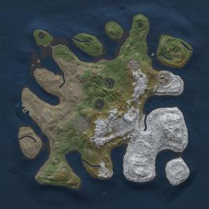 Thumbnail Rust Map: Procedural Map, Size: 3200, Seed: 712372, 13 Monuments