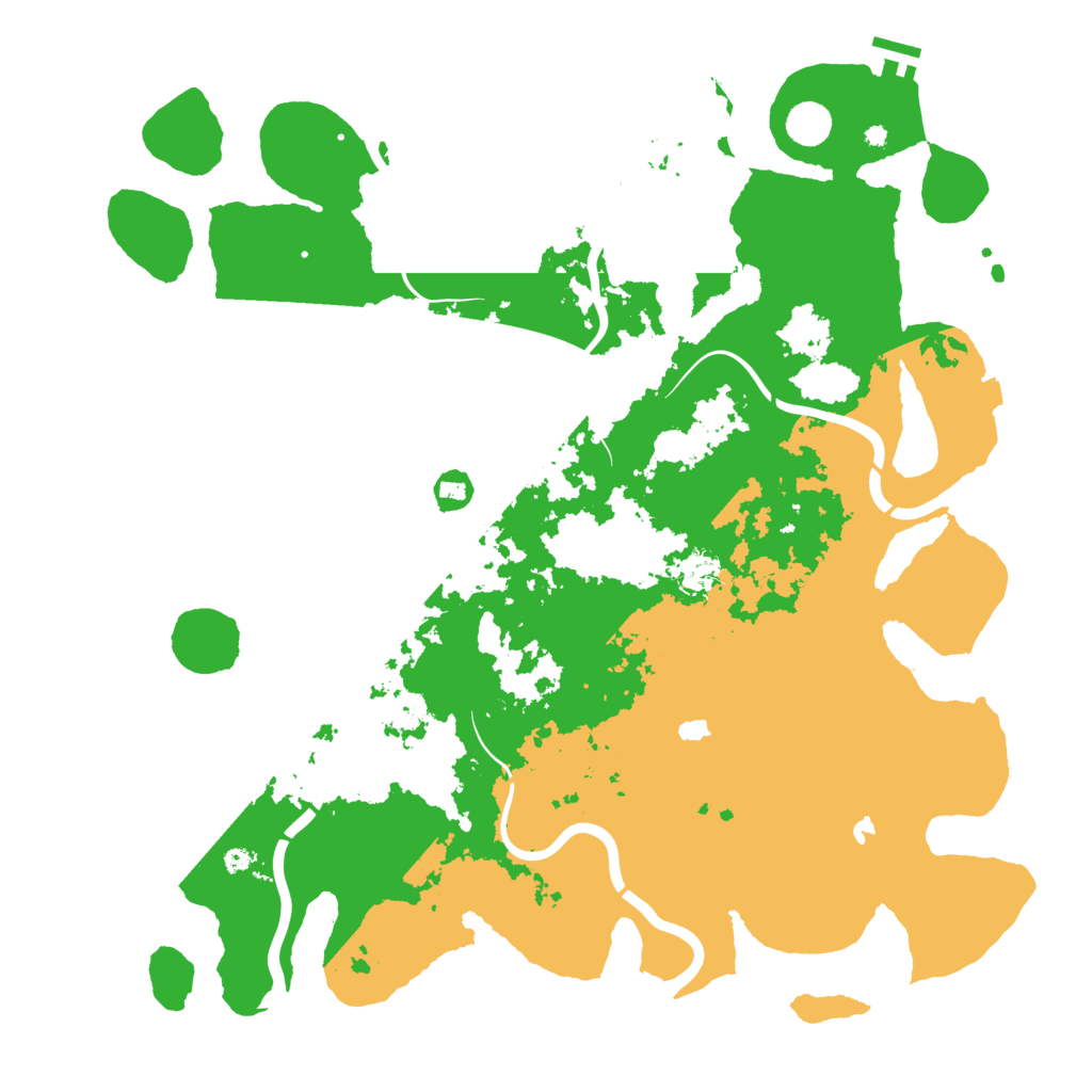 Biome Rust Map: Procedural Map, Size: 4500, Seed: 4581687