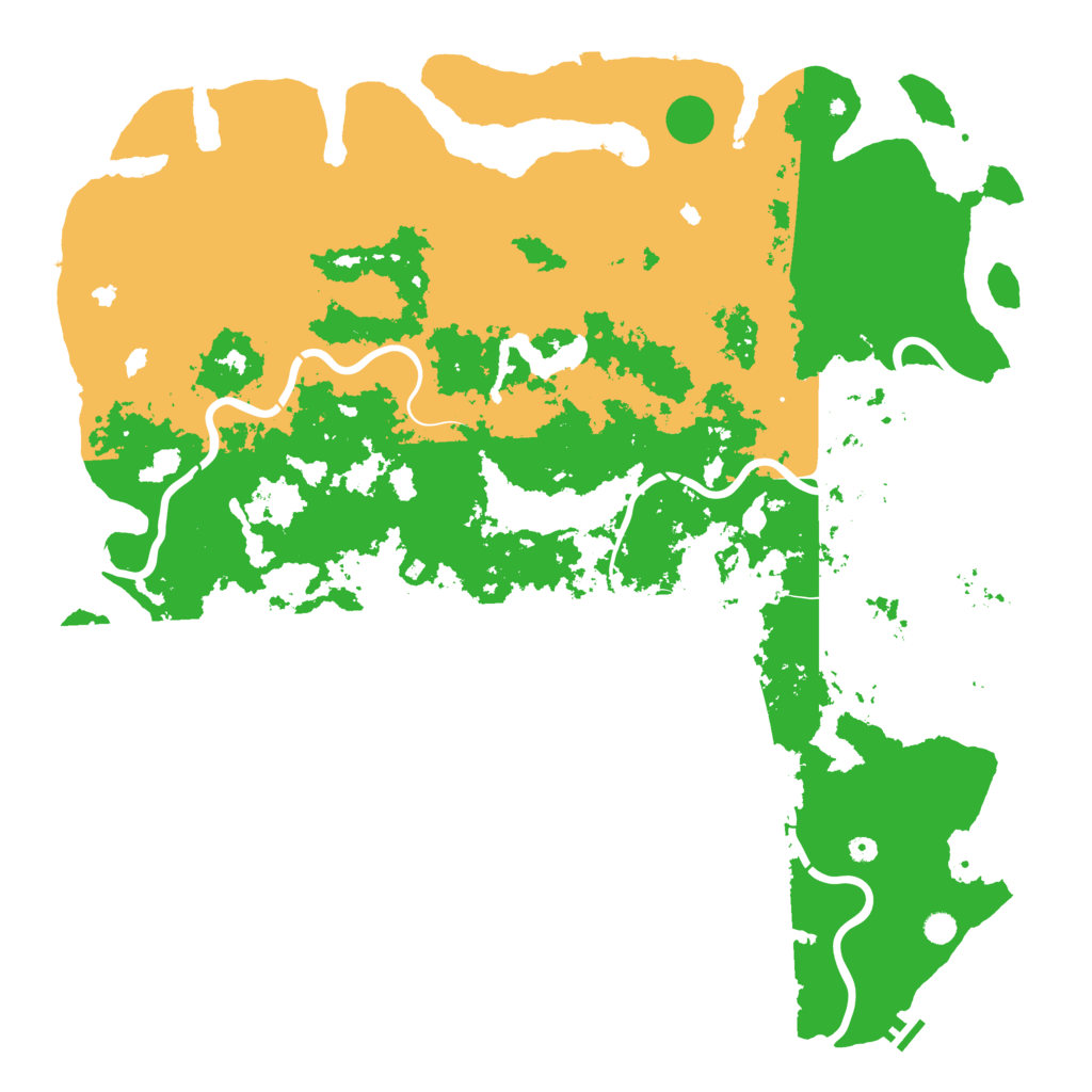 Biome Rust Map: Procedural Map, Size: 6000, Seed: 417538570