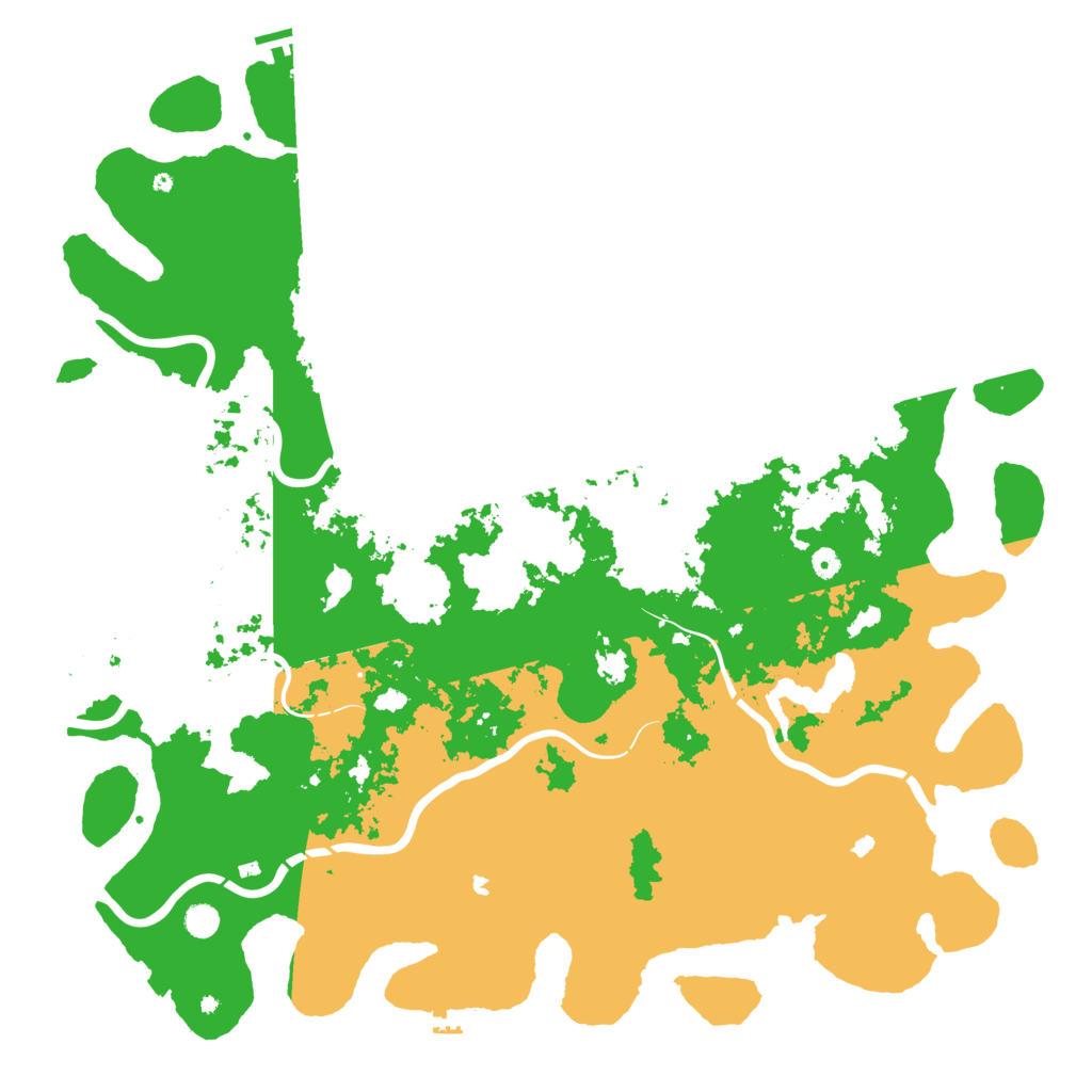 Biome Rust Map: Procedural Map, Size: 5600, Seed: 1