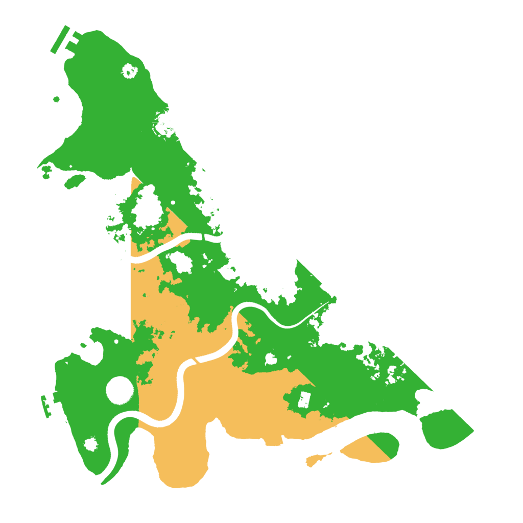 Biome Rust Map: Procedural Map, Size: 3500, Seed: 84376