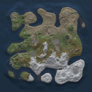 Thumbnail Rust Map: Procedural Map, Size: 3500, Seed: 948694050, 18 Monuments