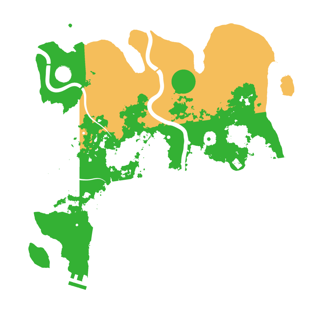 Biome Rust Map: Procedural Map, Size: 3500, Seed: 948694050