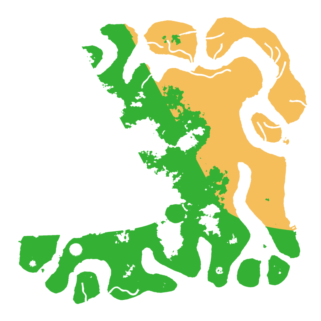 Biome Rust Map: Procedural Map, Size: 4500, Seed: 3166754