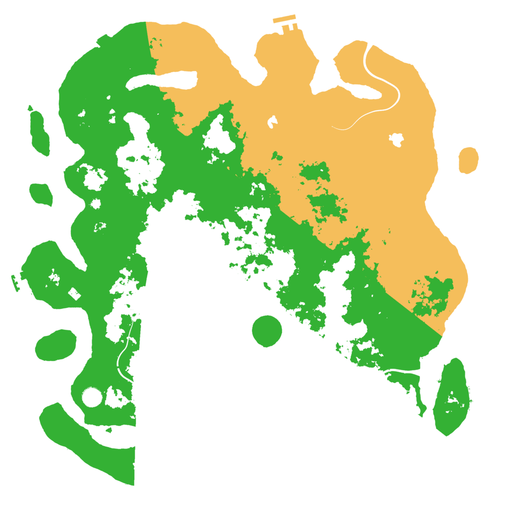 Biome Rust Map: Procedural Map, Size: 4500, Seed: 5913369
