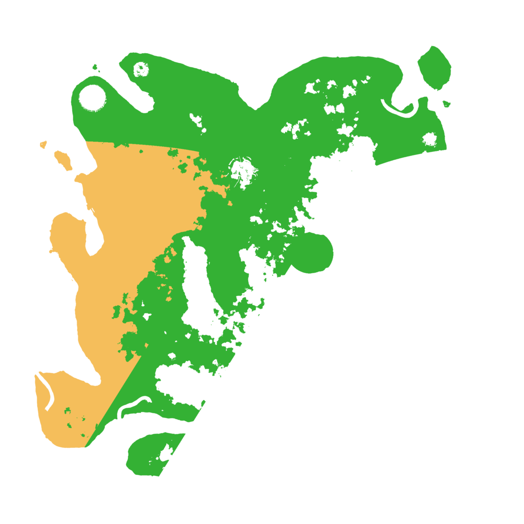 Biome Rust Map: Procedural Map, Size: 3500, Seed: 19