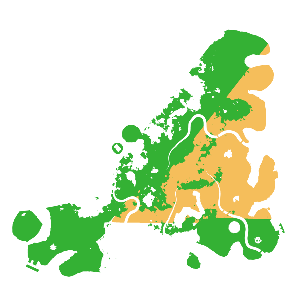 Biome Rust Map: Procedural Map, Size: 4500, Seed: 6190599