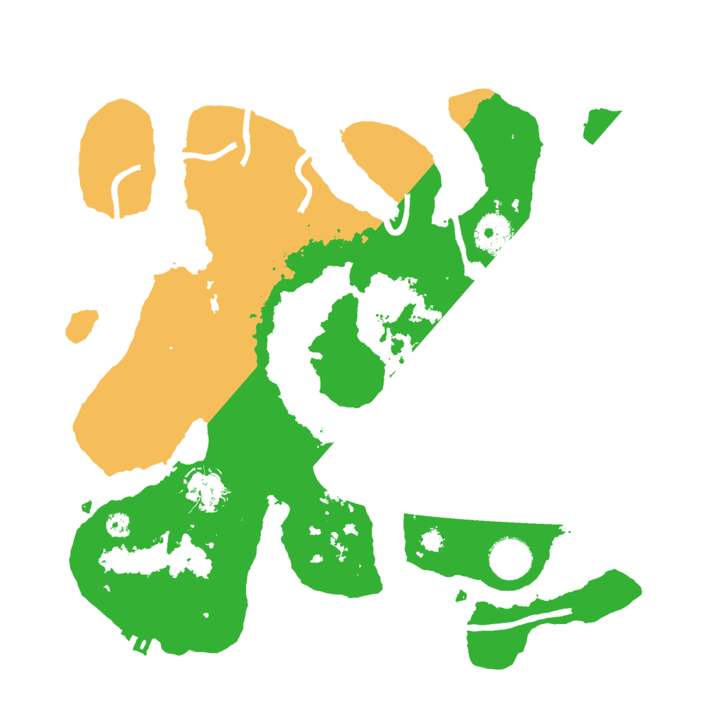 Biome Rust Map: Procedural Map, Size: 3000, Seed: 64