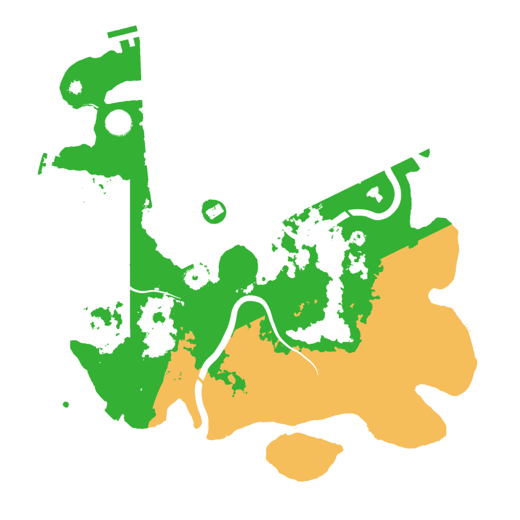 Biome Rust Map: Procedural Map, Size: 3500, Seed: 62