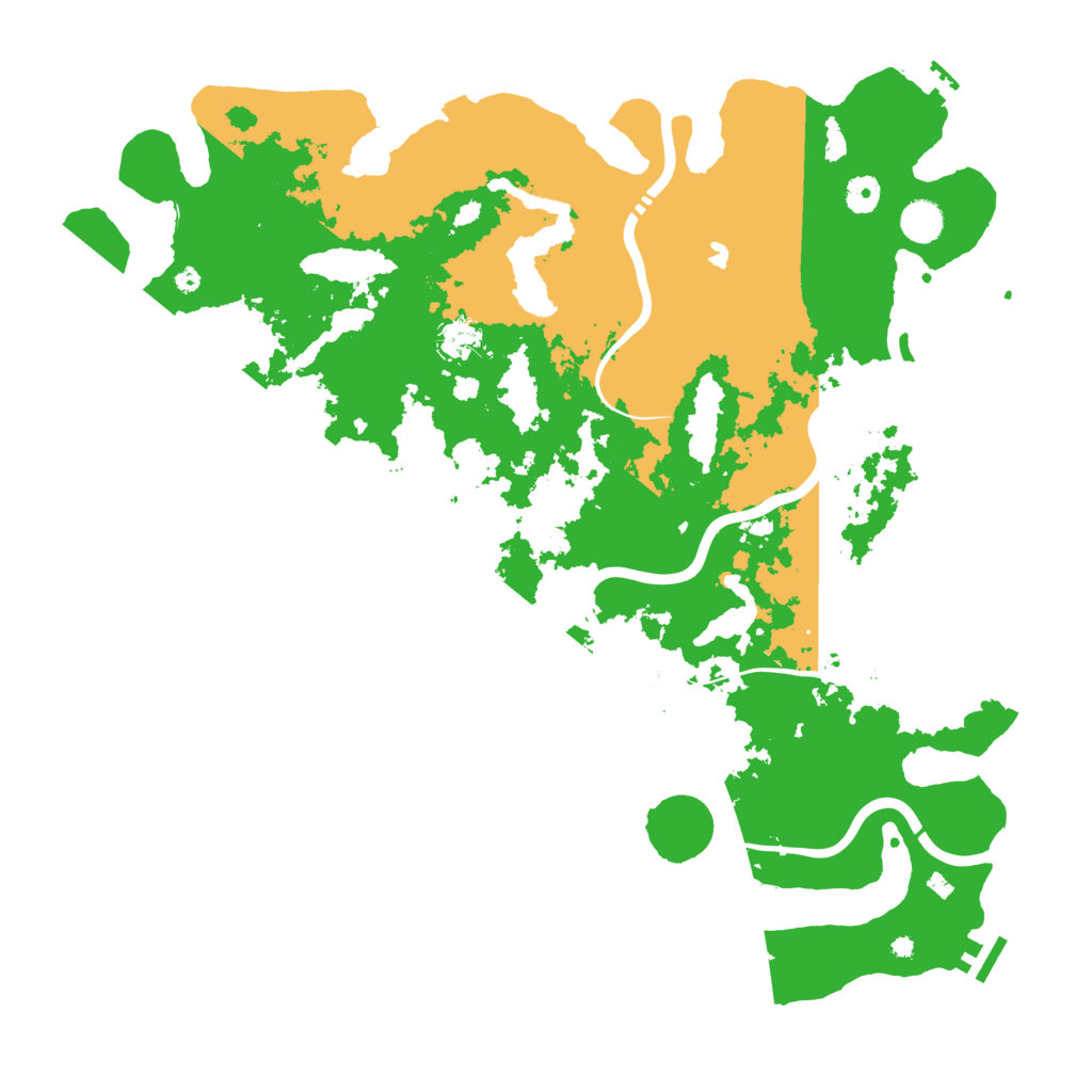 Biome Rust Map: Procedural Map, Size: 4500, Seed: 5207534