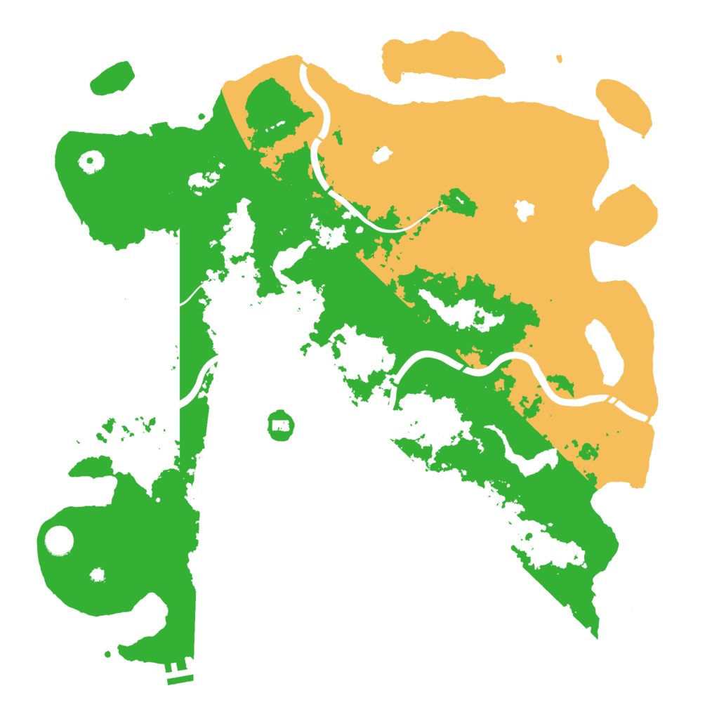Biome Rust Map: Procedural Map, Size: 4500, Seed: 1624152