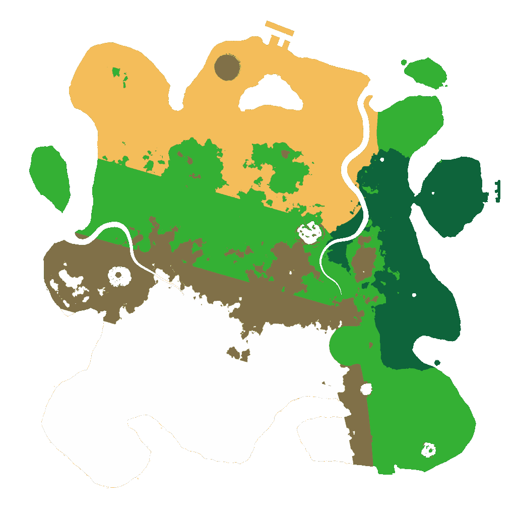 Biome Rust Map: Procedural Map, Size: 3500, Seed: 2147483647