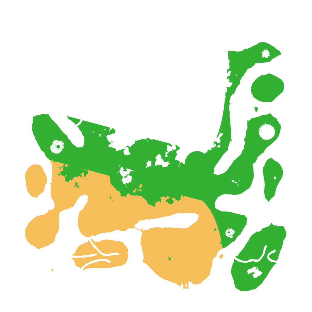 Biome Rust Map: Procedural Map, Size: 3500, Seed: 61432