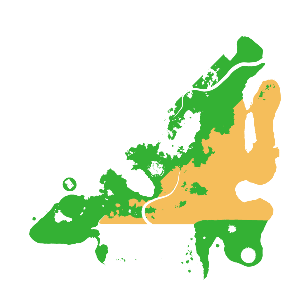 Biome Rust Map: Procedural Map, Size: 3500, Seed: 5952525