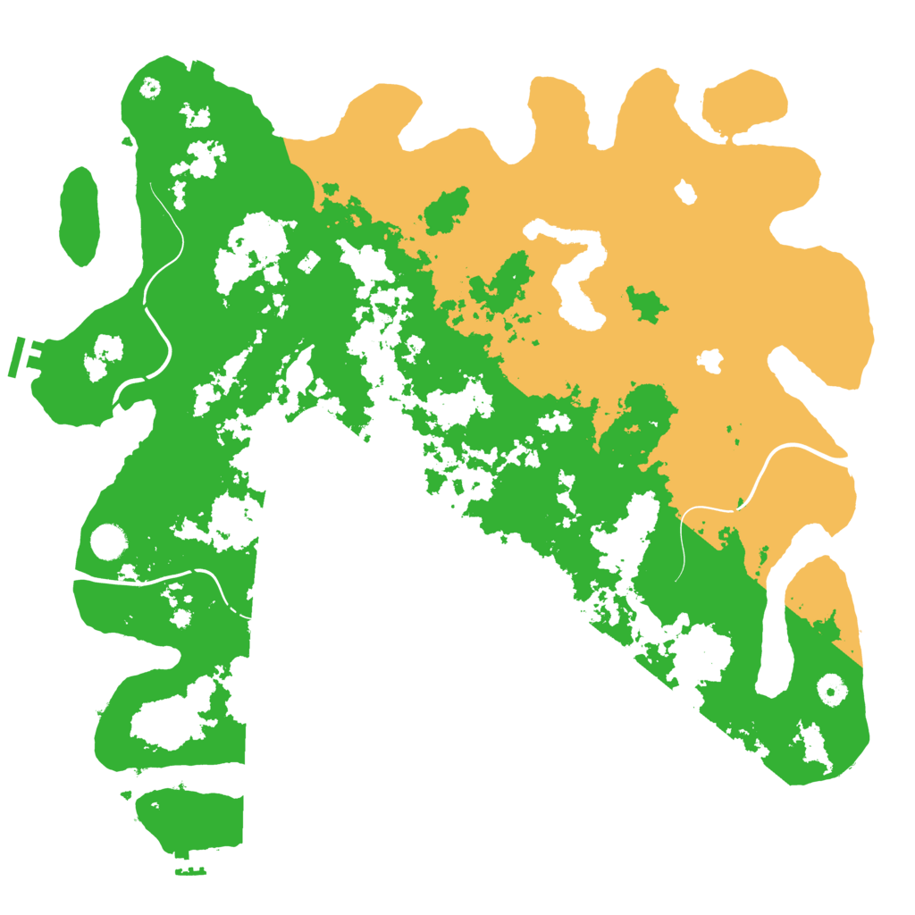 Biome Rust Map: Procedural Map, Size: 4500, Seed: 4464045