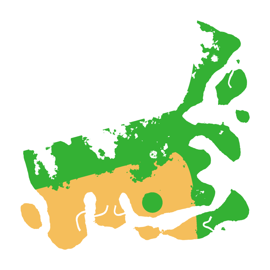 Biome Rust Map: Procedural Map, Size: 3500, Seed: 2310794