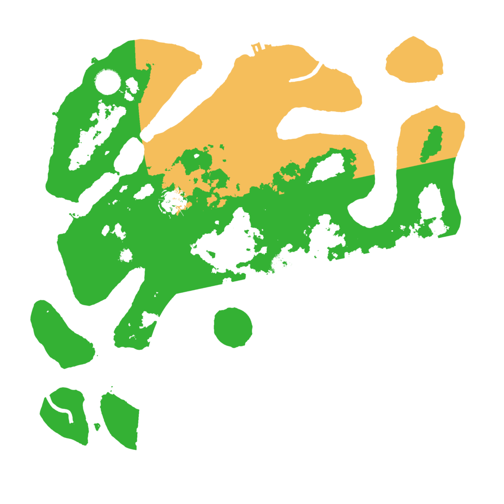 Biome Rust Map: Procedural Map, Size: 3500, Seed: 2031302