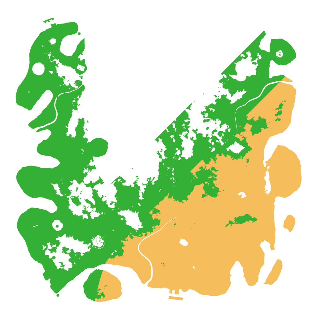 Biome Rust Map: Procedural Map, Size: 4500, Seed: 4932010
