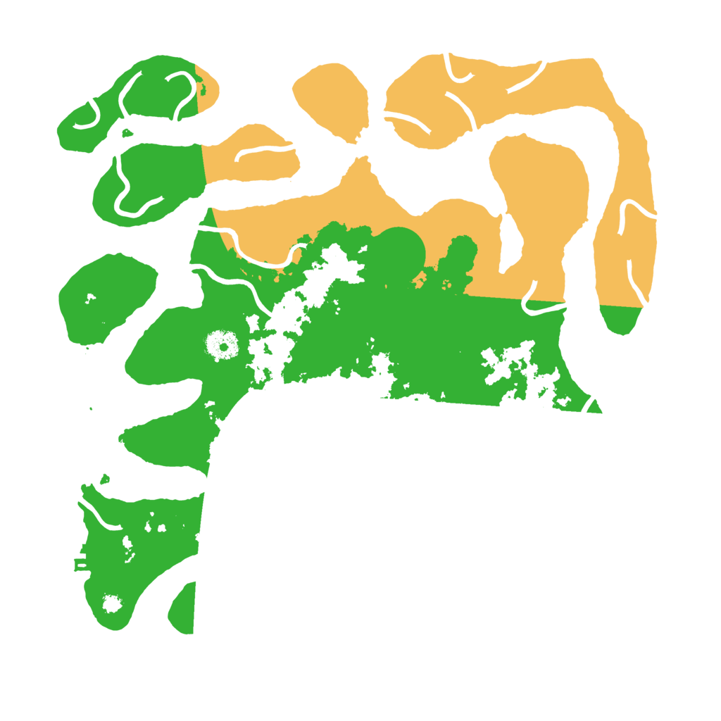 Biome Rust Map: Procedural Map, Size: 3500, Seed: 4699564