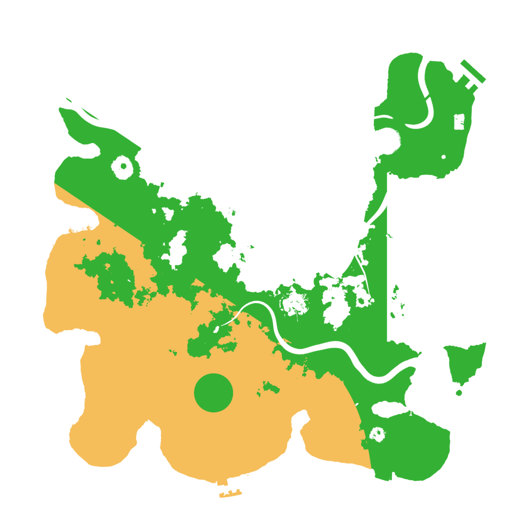 Biome Rust Map: Procedural Map, Size: 3500, Seed: 2643474