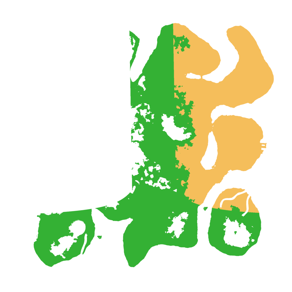 Biome Rust Map: Procedural Map, Size: 3500, Seed: 5330355