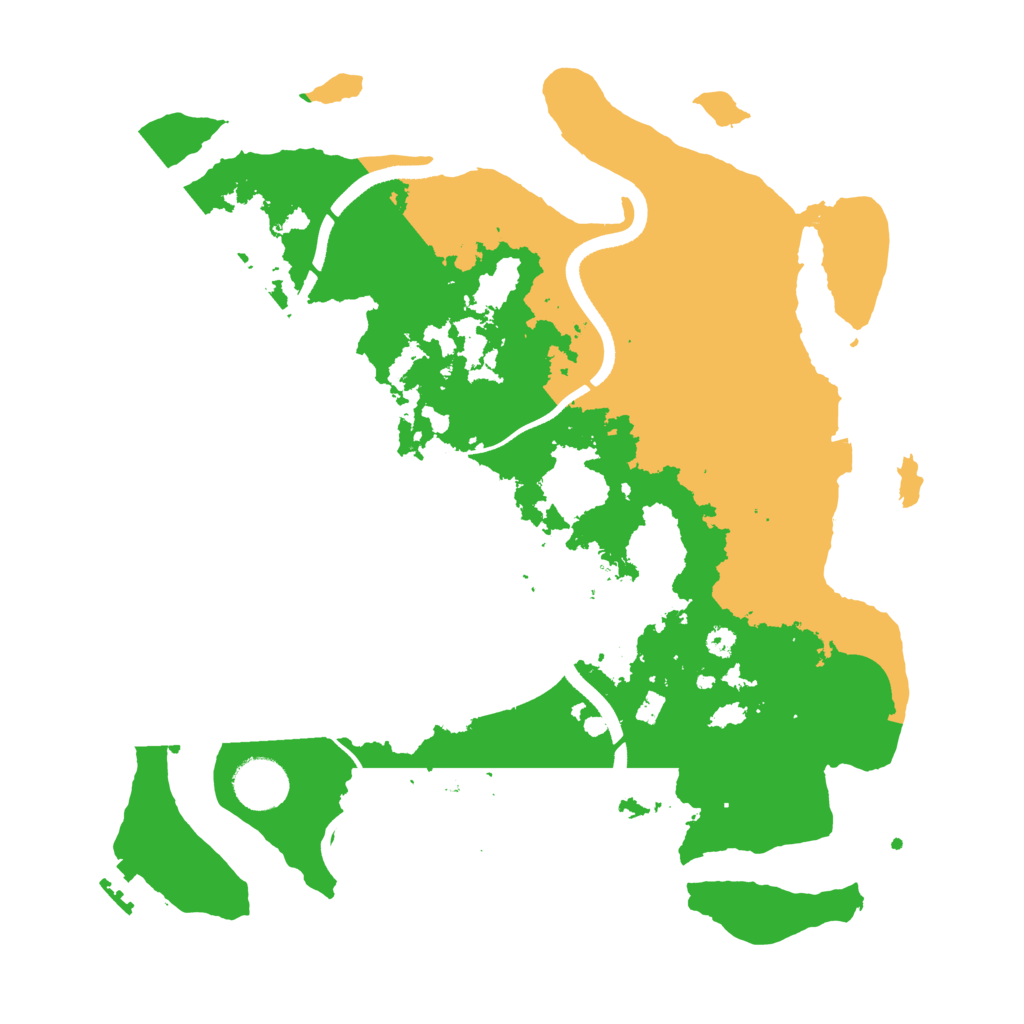 Biome Rust Map: Procedural Map, Size: 3500, Seed: 4987313
