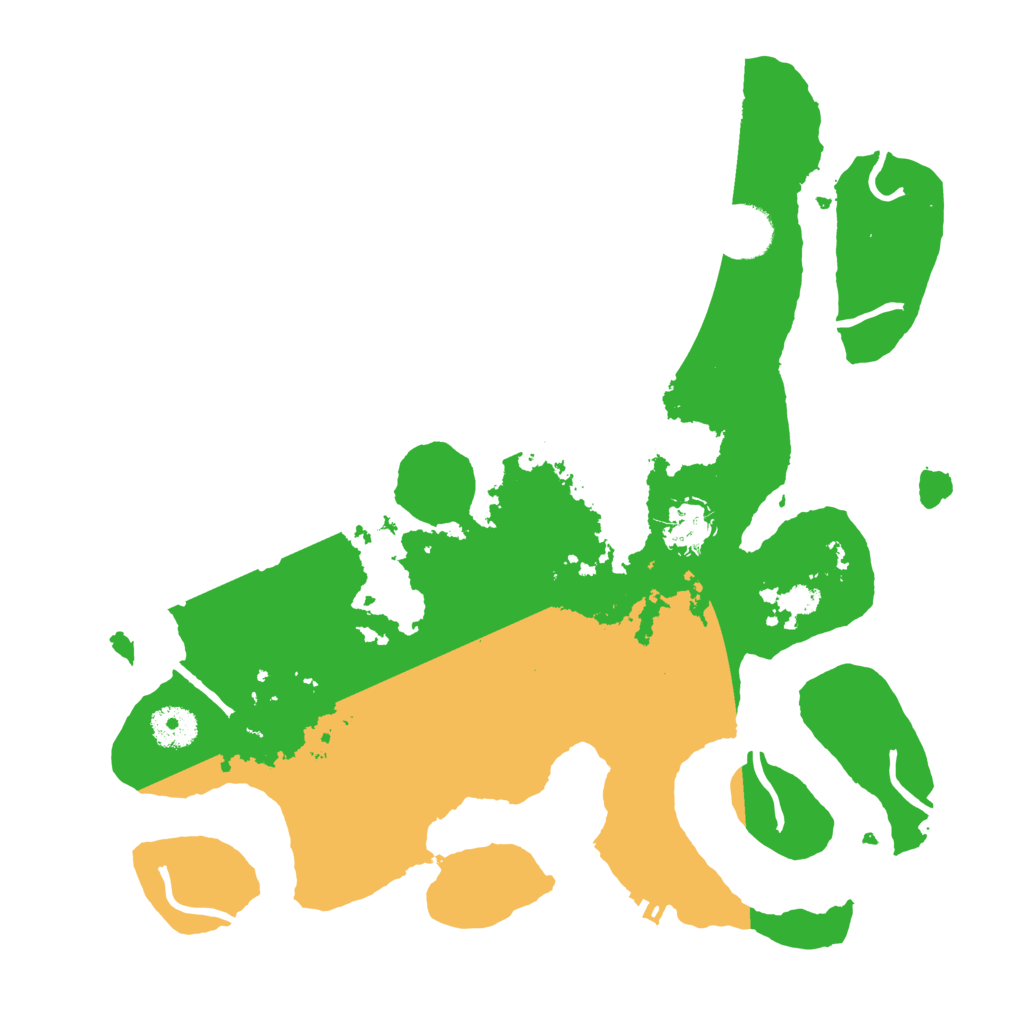 Biome Rust Map: Procedural Map, Size: 3500, Seed: 1190239