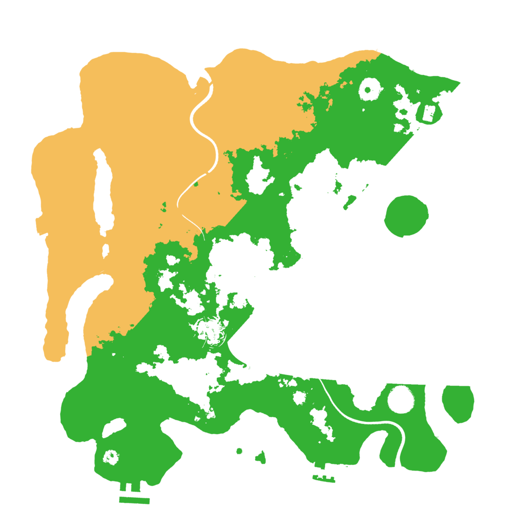 Biome Rust Map: Procedural Map, Size: 3500, Seed: 5278502
