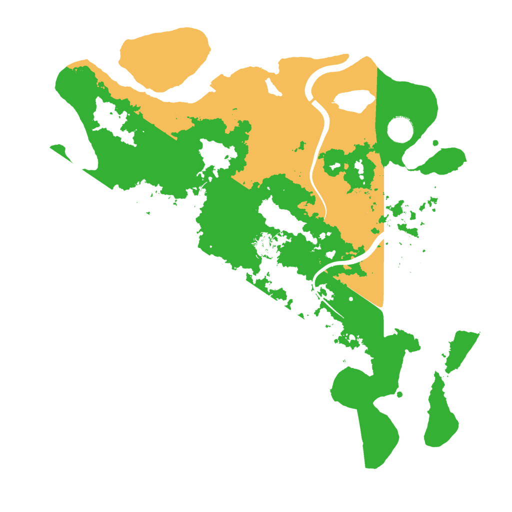 Biome Rust Map: Procedural Map, Size: 3500, Seed: 4073041