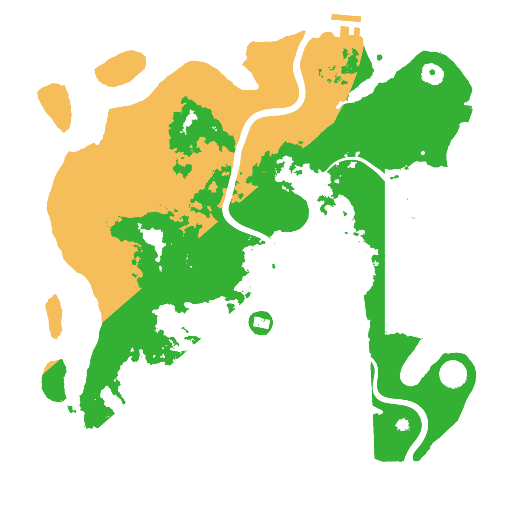 Biome Rust Map: Procedural Map, Size: 3500, Seed: 2558058