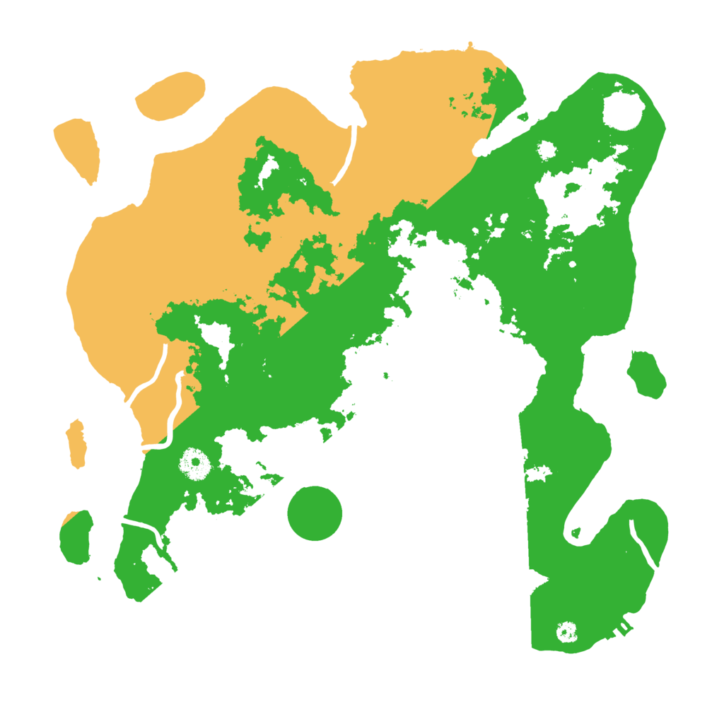 Biome Rust Map: Procedural Map, Size: 3500, Seed: 2558058