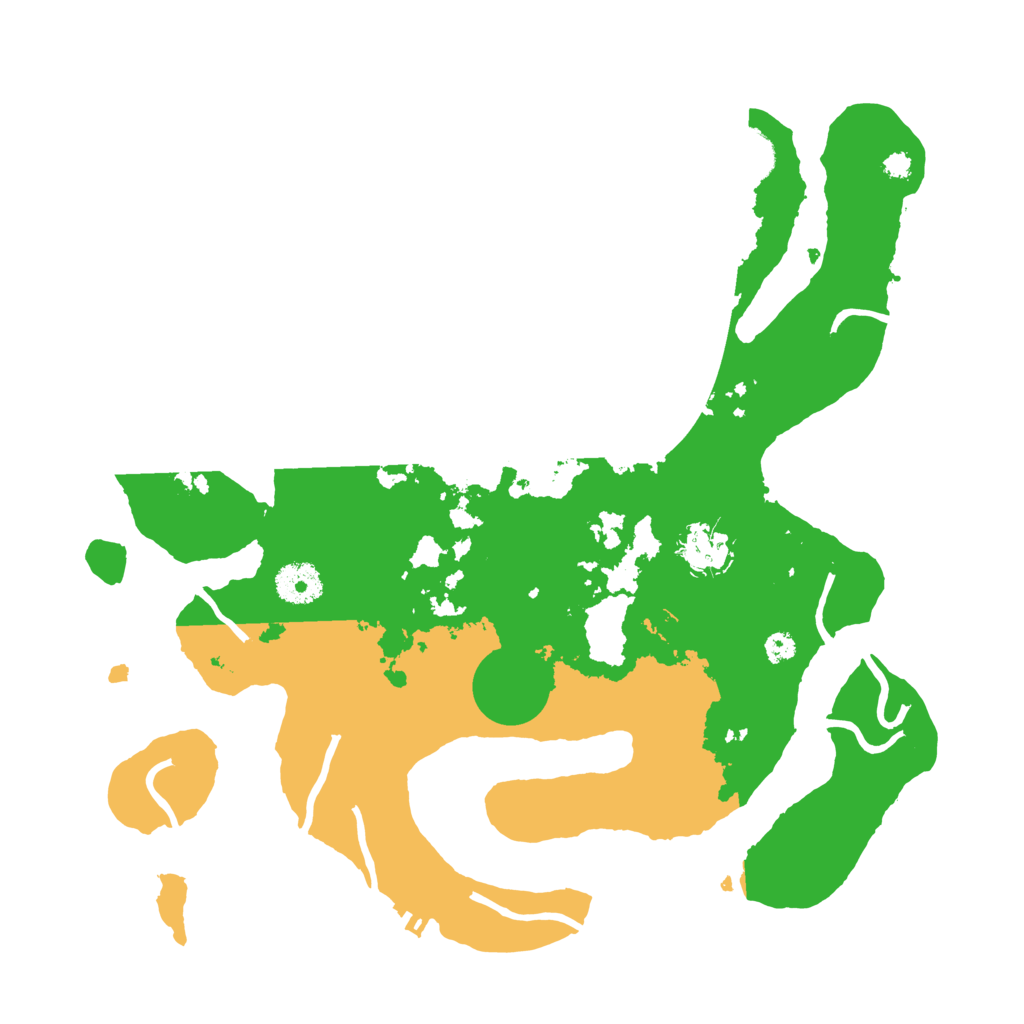 Biome Rust Map: Procedural Map, Size: 3500, Seed: 4854530