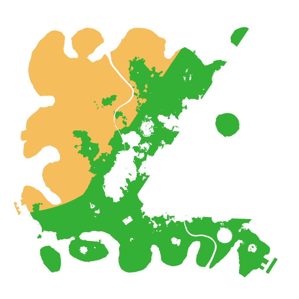 Biome Rust Map: Procedural Map, Size: 3500, Seed: 3795234