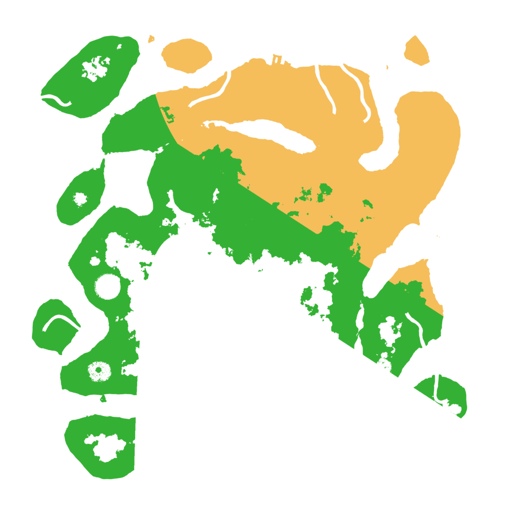 Biome Rust Map: Procedural Map, Size: 3500, Seed: 6092664