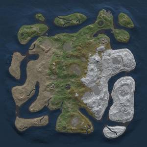 Thumbnail Rust Map: Procedural Map, Size: 3850, Seed: 180796368, 20 Monuments