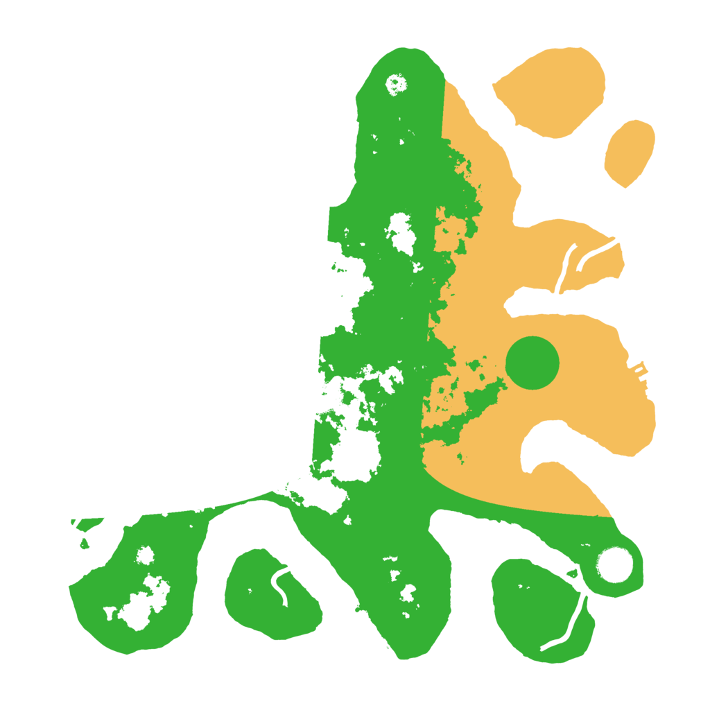 Biome Rust Map: Procedural Map, Size: 3500, Seed: 4960837