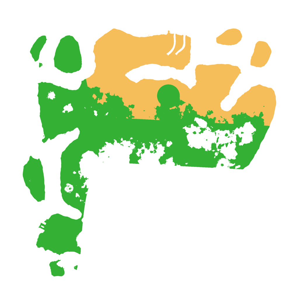 Biome Rust Map: Procedural Map, Size: 3500, Seed: 62561425