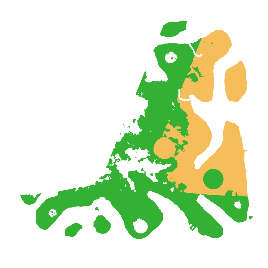 Biome Rust Map: Procedural Map, Size: 3500, Seed: 4194619