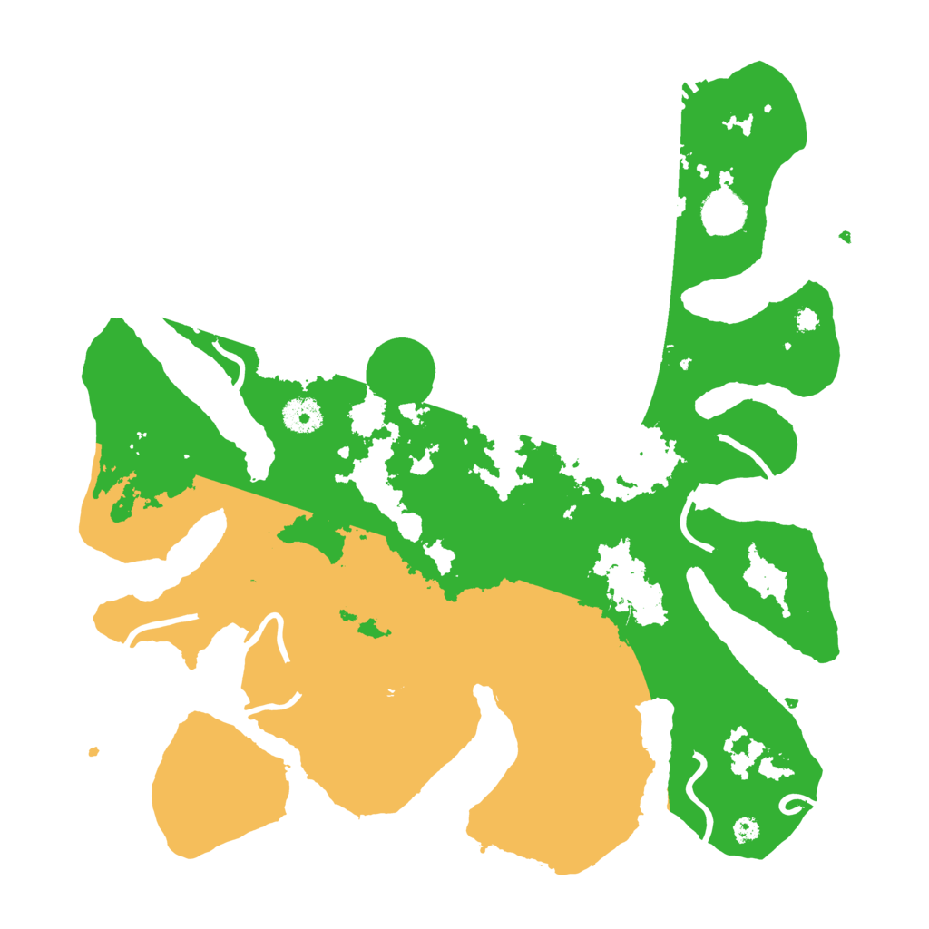 Biome Rust Map: Procedural Map, Size: 3700, Seed: 3410716