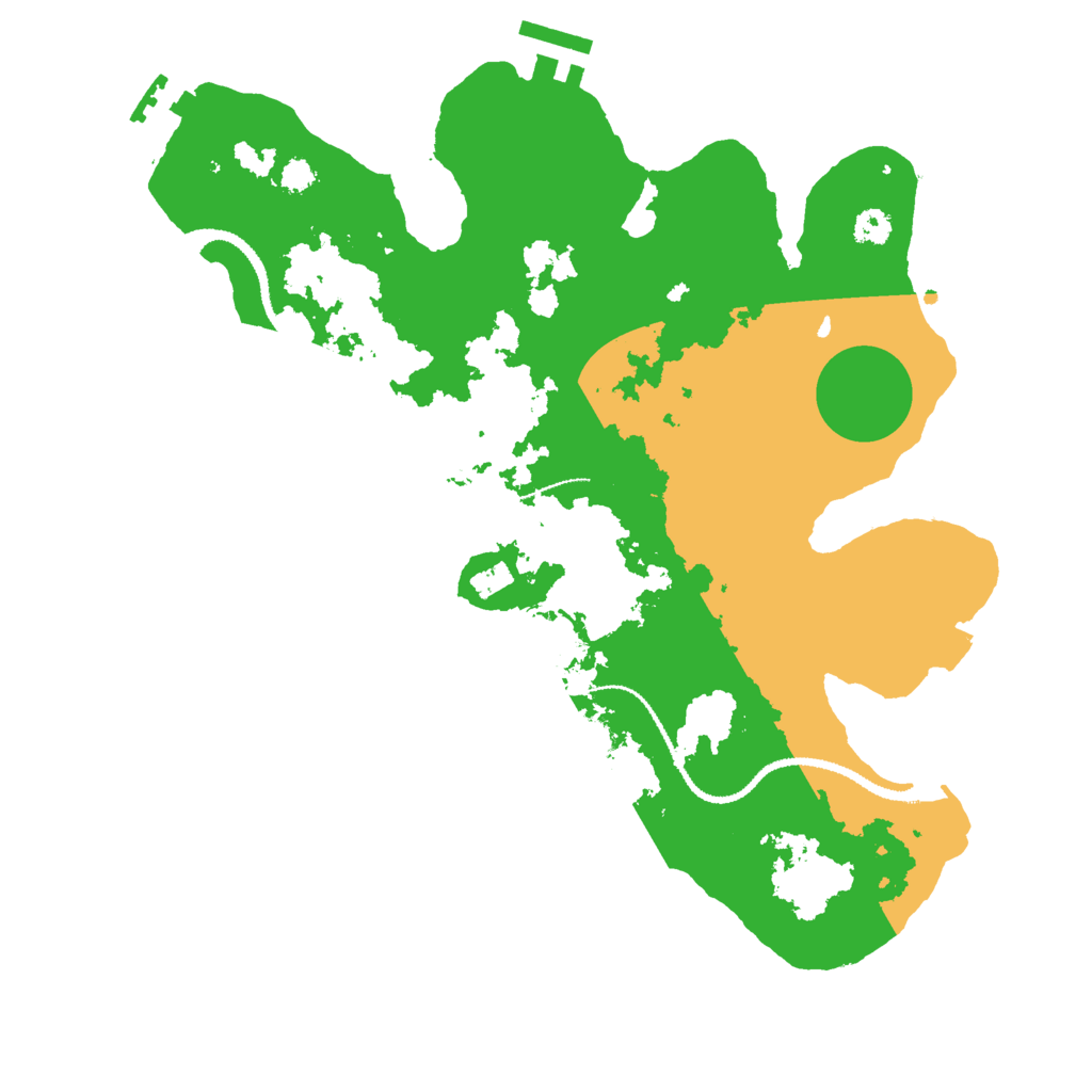 Biome Rust Map: Procedural Map, Size: 3000, Seed: 898985194