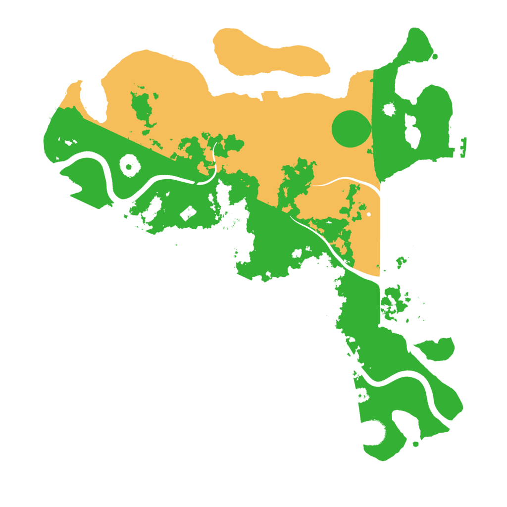 Biome Rust Map: Procedural Map, Size: 3600, Seed: 222