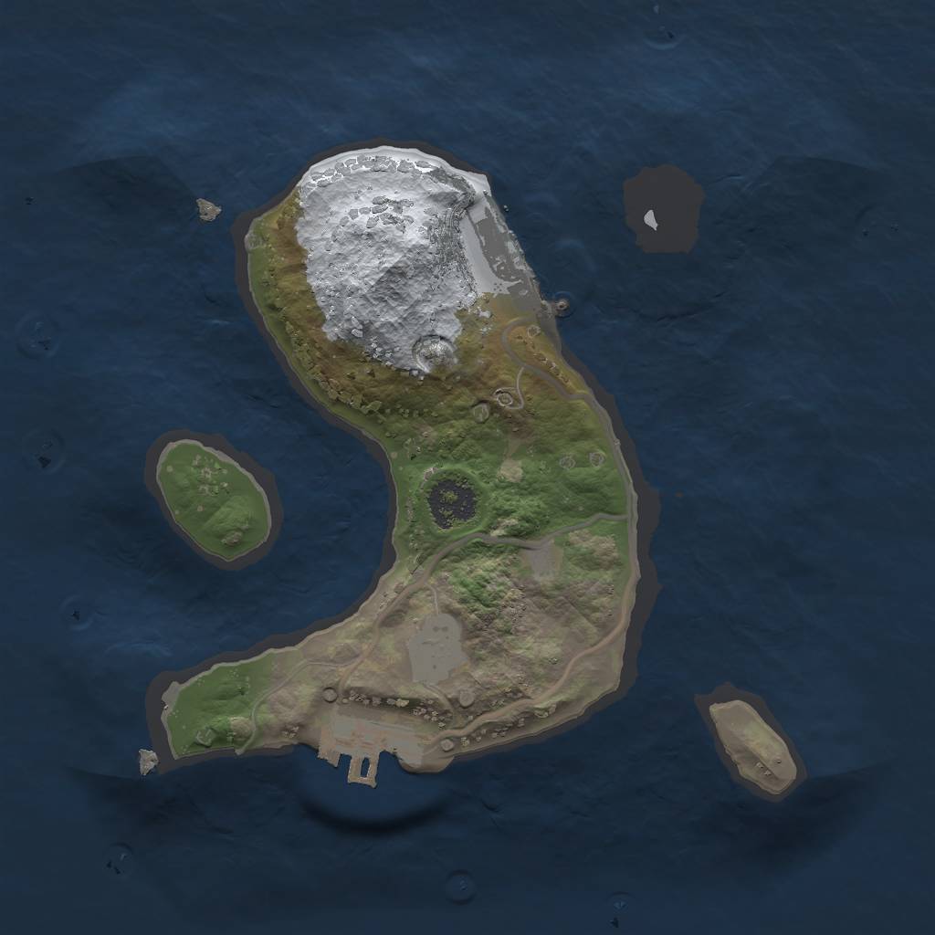 Rust Map: Procedural Map, Size: 2000, Seed: 1010, 7 Monuments